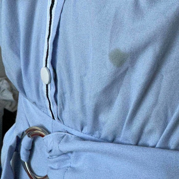 Zara blue button down romper - Picture 8 of 8